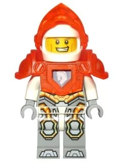 Lance richmond avec visière et armure orange transparent-néon (Lance Richmond with Trans-Neon Orange Visor and Armor)