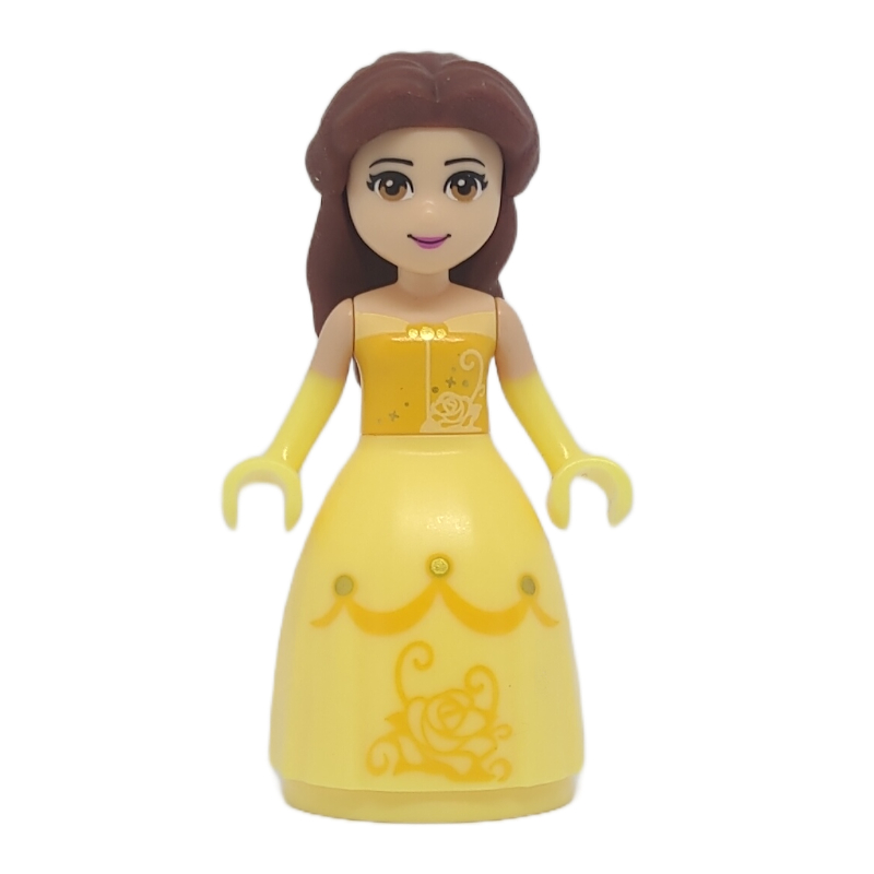 Belle, orange clair vif et robe complète jaune clair vif (Belle, Bright Light Orange and Bright Light Yellow Full Dress)