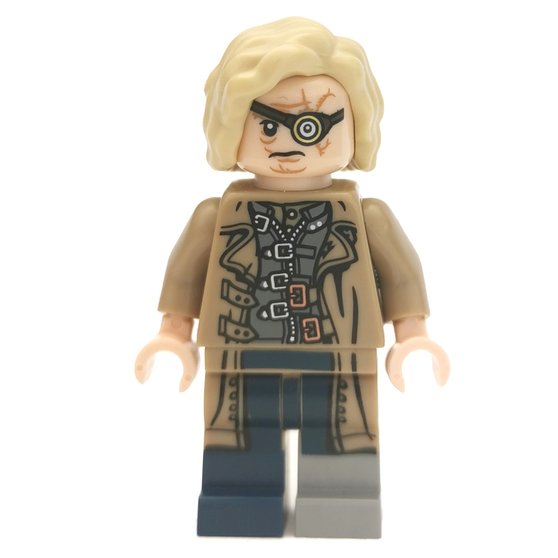 Alastor mad-œil moody, jambes bizarres, manteau brun foncé (CMF) (Alastor Mad-Eye Moody, Odd Legs, Dark Tan Coat (CMF))
