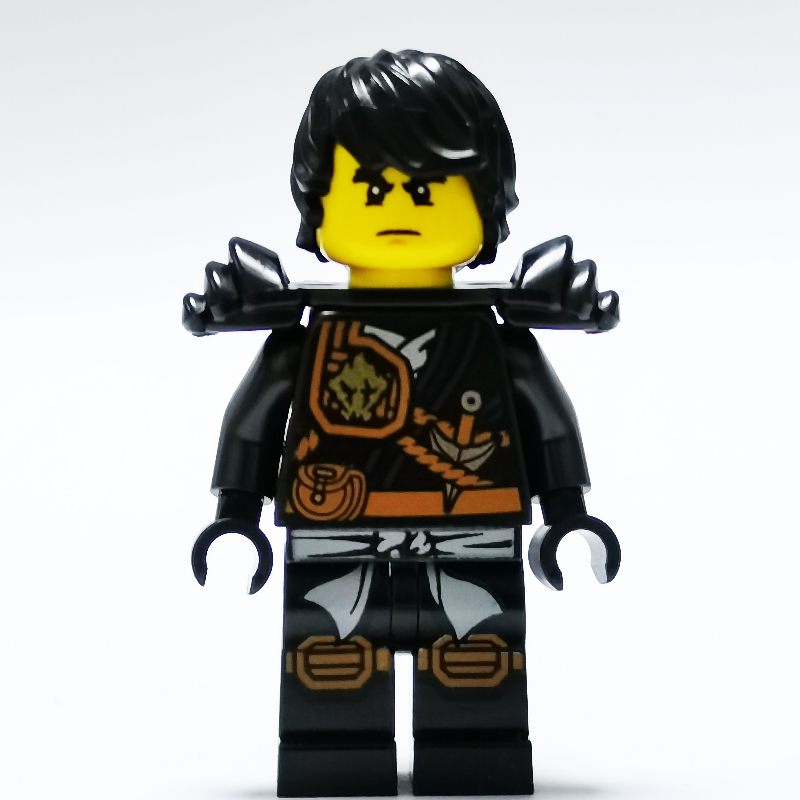 Cole avec des cheveux noirs et une armure d'épaule (Cole with Black Hair and Shoulder Armor)