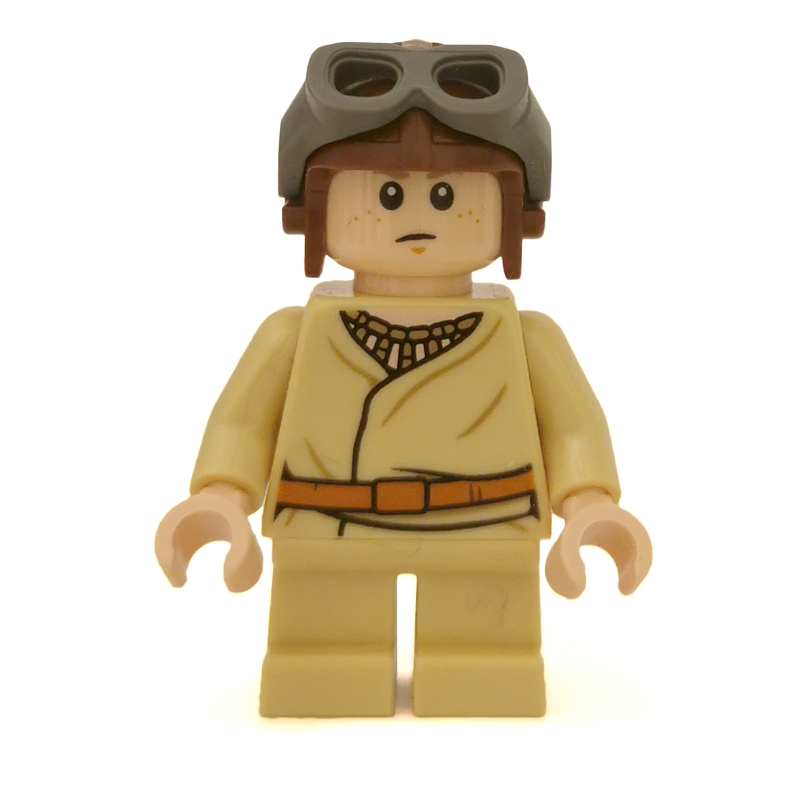 Anakin Skywalker, enfant, casque brun rougeâtre (Anakin Skywalker, Child, Reddish Brown Helmet)