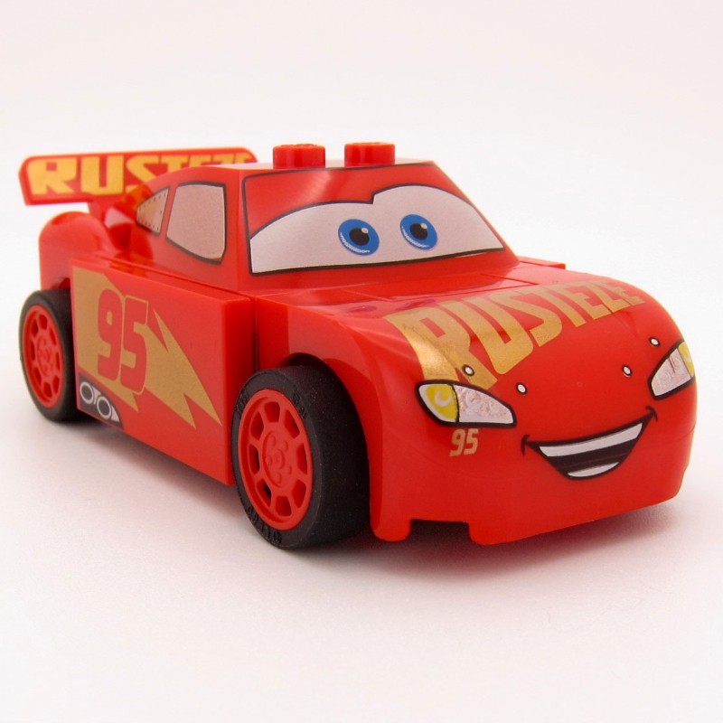 Flash McQueen, juniors, grand logo rouille-eze (Lightning McQueen, Juniors, Large Rust-eze Logo)