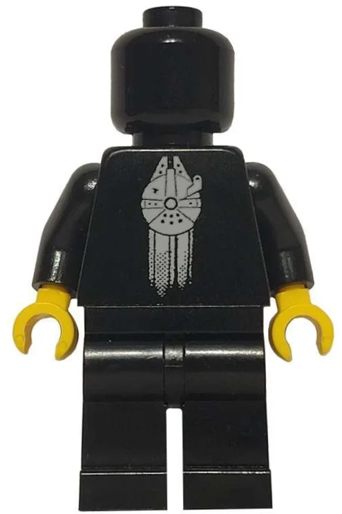Vip noir avec faucon millénaire sur le torse (Black VIP with Millennium Falcon on Torso)