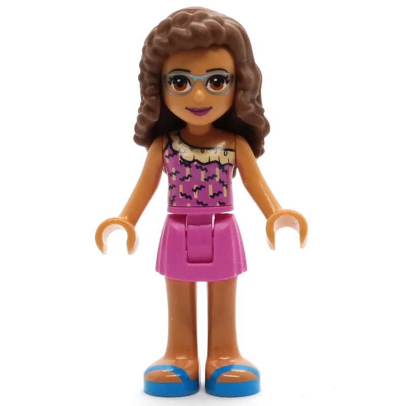 Olivia — haut rose foncé, jupe rose foncé (Olivia - Dark Pink Top, Dark Pink Skirt)