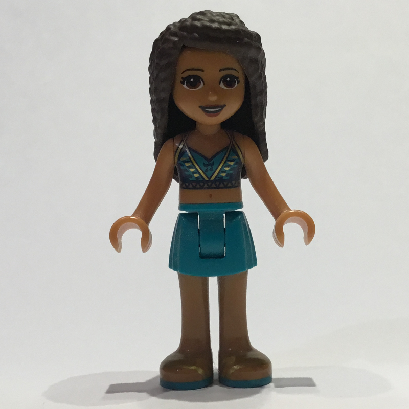 Andrea — bikini turquoise foncé, jupe turquoise foncé (Andrea - Dark Turquoise Bikini, Dark Turquoise Skirt)