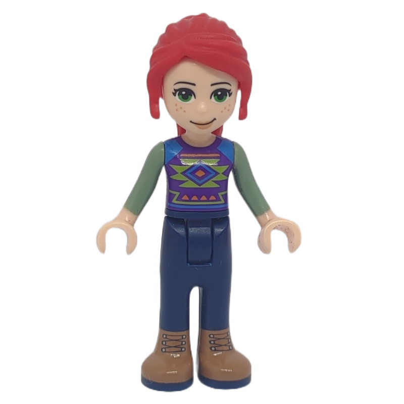 Mia — pull de Noël, pantalon bleu foncé (Mia - Christmas Sweater, Dark Blue Trousers)