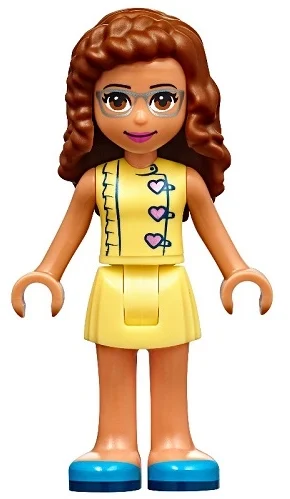Olivia - haut jaune clair, jupe jaune clair (Olivia - Bright Light Yellow Top, Bright Light Yellow Skirt)