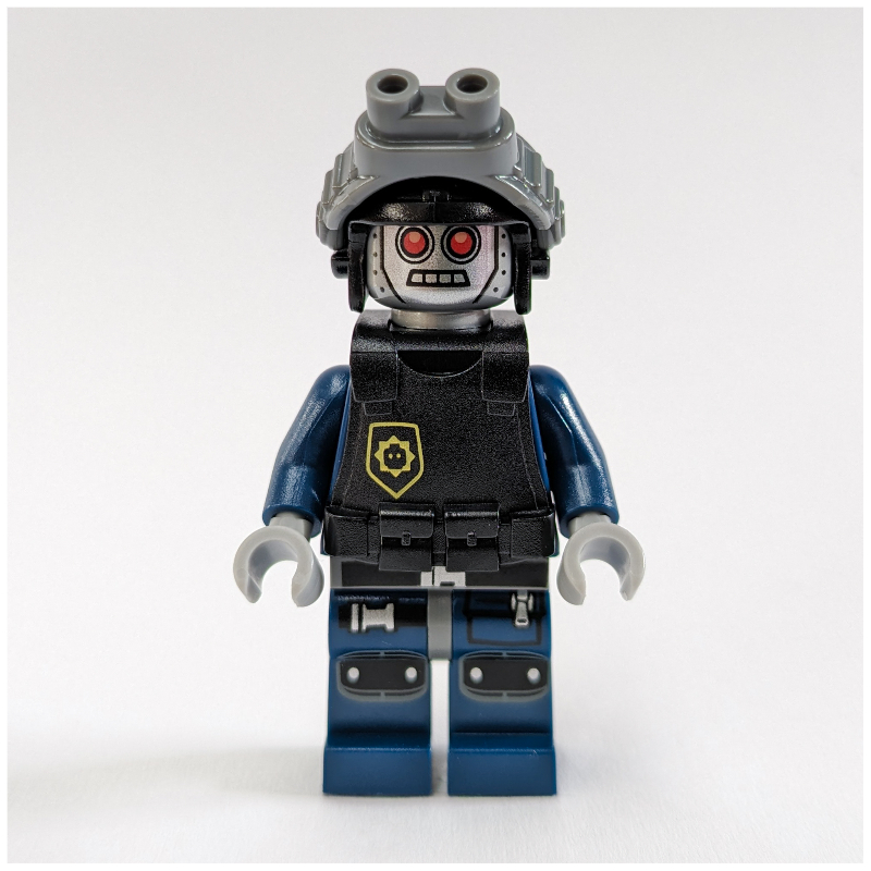 Robot police, casque avec lunettes de Vision nocturne, armure (Robot Police, Helmet with Night Vision Goggles, Armor)