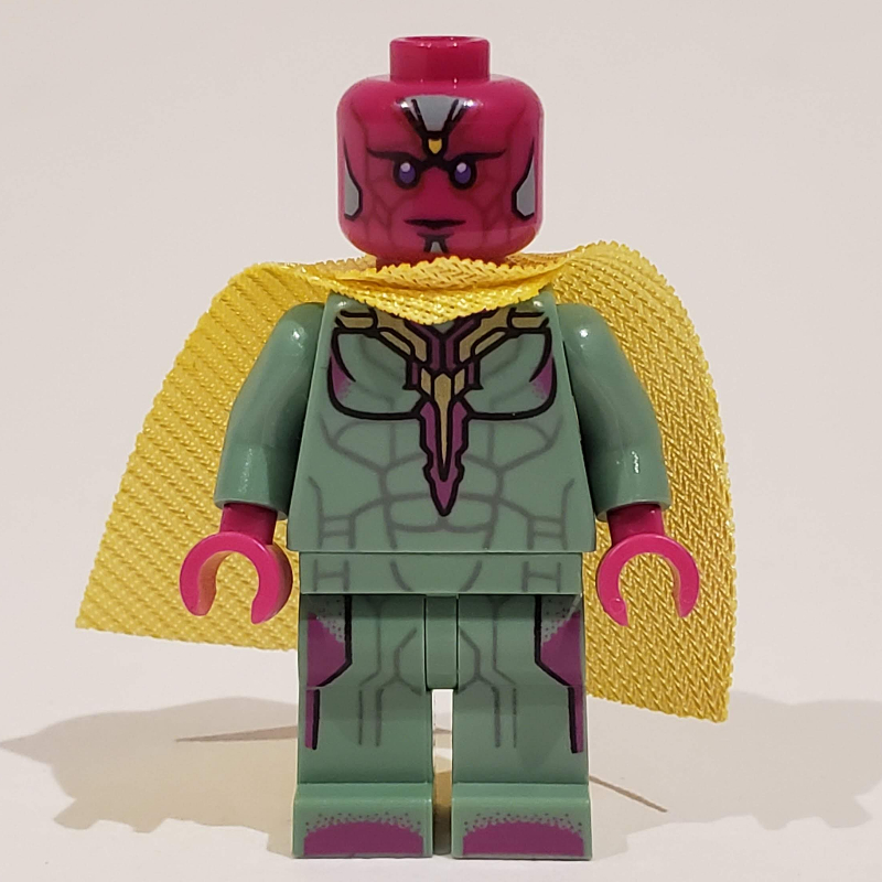 Vision avec cape jaune (Vision with Yellow Cape)