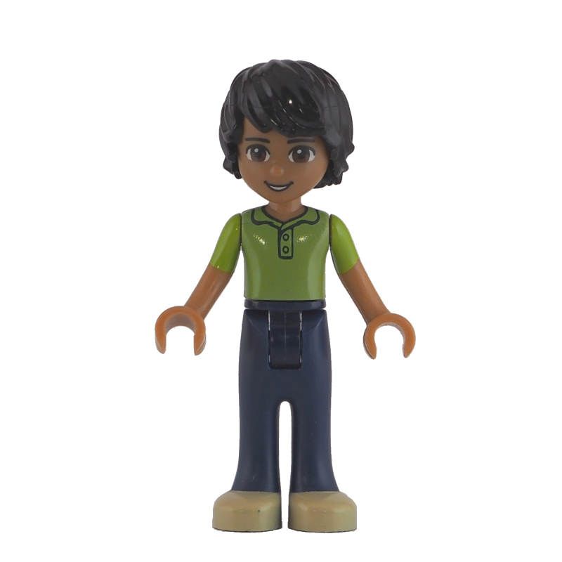 Matthew - gilet vert citron, pantalon bleu foncé (Matthew - Lime Vest, Dark Blue Trousers)
