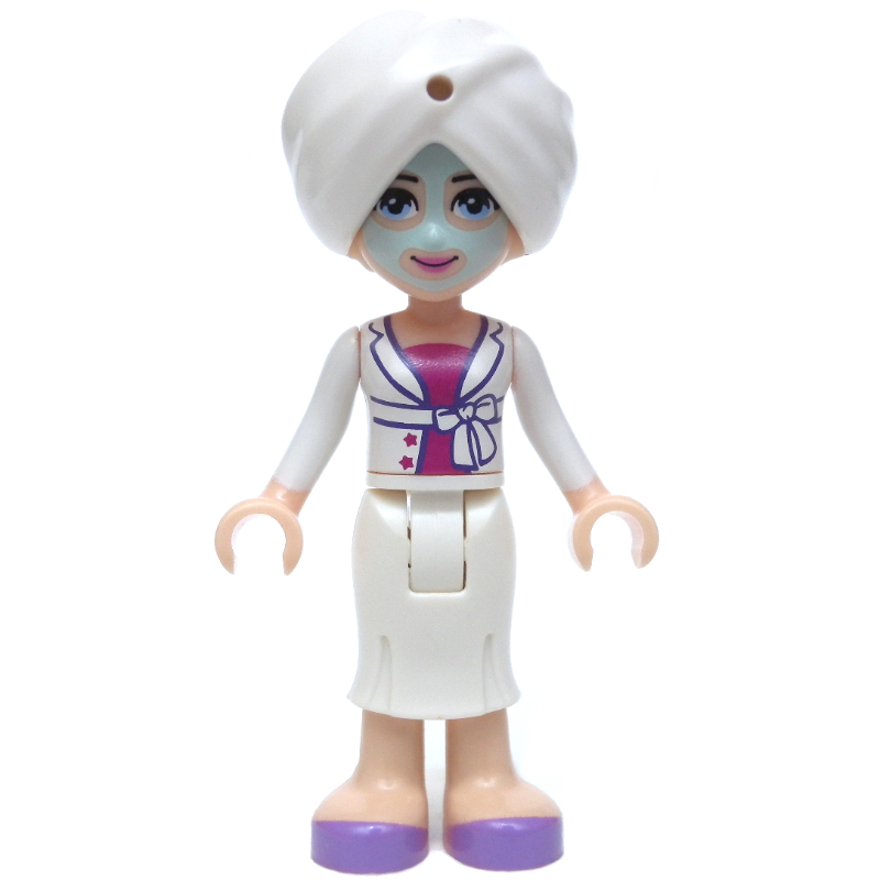Sophie — masque facial, robe blanche (Sophie - Face Mask, White Robe)