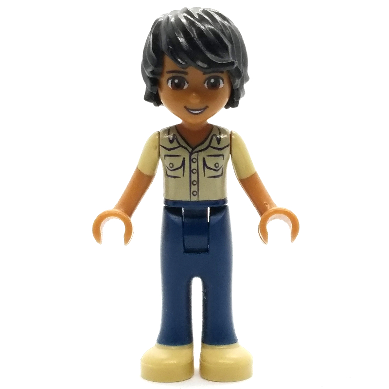 Matthew - chemise beige, pantalon bleu foncé (Matthew - Tan Shirt, Dark Blue Trousers)