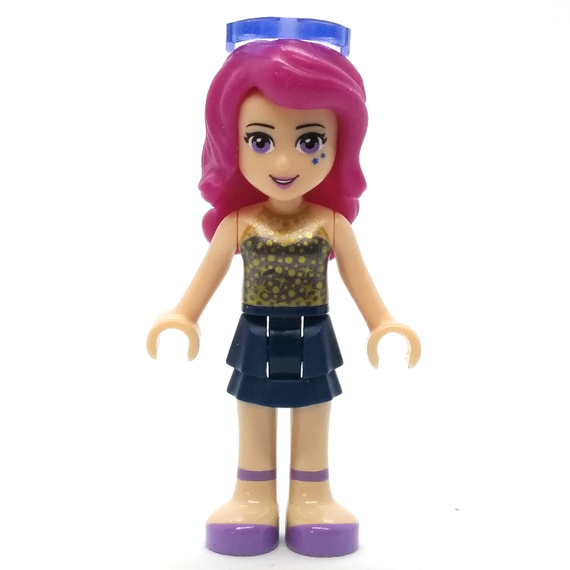 Livi - haut noir, jupe bleu foncé, lunettes (Livi - Black Top, Dark BLue Skirt, Glasses)