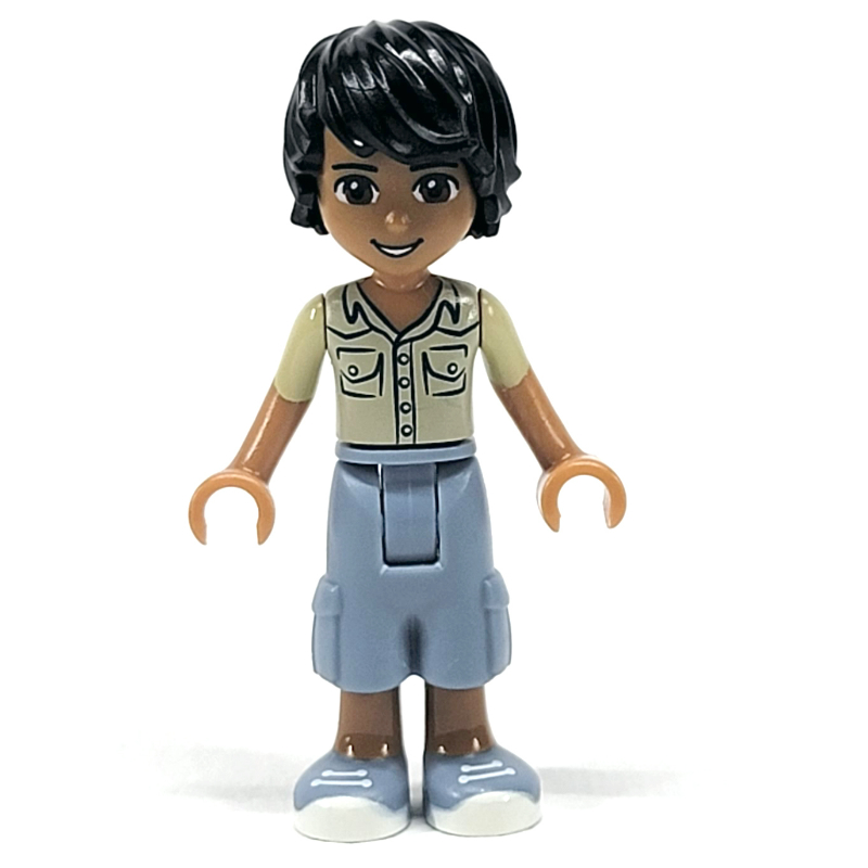 Matthew - chemise beige, pantalon bleu sable (Matthew - Tan Shirt, Sand BLue Trousers)