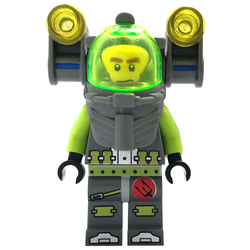 Axel avec sac à dos avec des lumières étroites (Axel with Backpack with Narrow Lights)