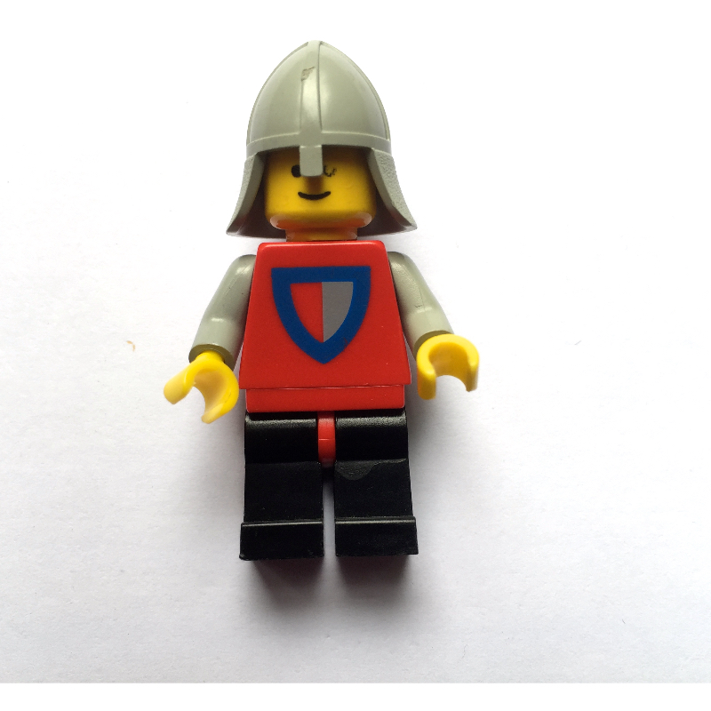 Chevalier (bouclier à moitié) - jambes noires, protège-cou (Knight (Halved Shield) - Black Legs, Neck-Protector)