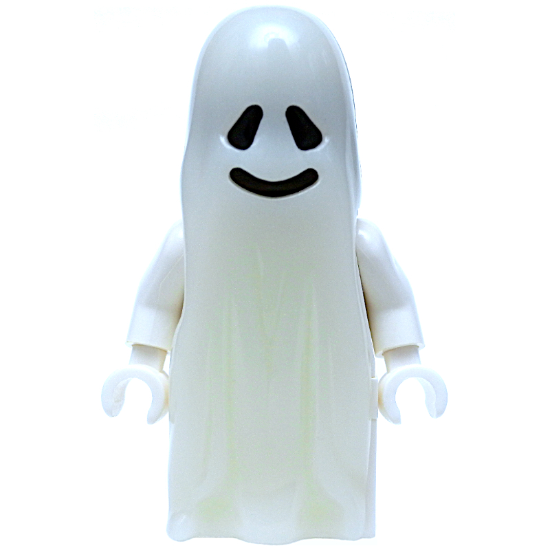 Fantôme - lueur dans l'obscurité, jambes en briques, 3626b (Ghost - Glow in the Dark, Brick Built Legs, 3626b)