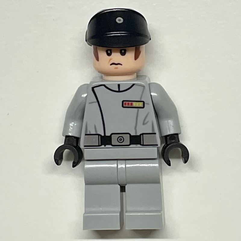 Officier impérial, uniforme gris bleuté clair, chapeau noir (Imperial Officer, Light Bluish Gray Uniform, Black Hat)