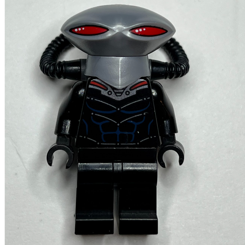 Noir manta (david hyde) avec casque plat argent (Black Manta (David Hyde) with Flat Silver Helmet)
