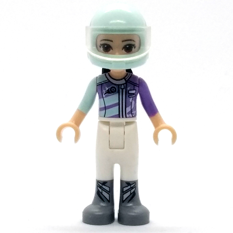 Emma — combinaison de course lavande/blanche (Emma - Lavender/White Race Suit)