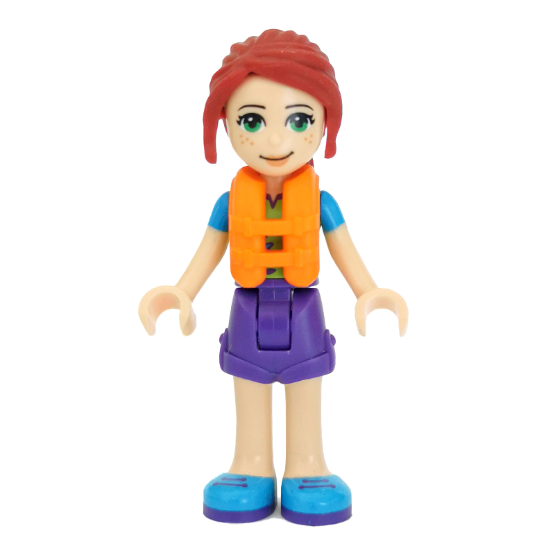 Mia — haut vert citron, jupe pourpre foncé, gilet de sauvetage (Mia - Lime Top, Dark Purple Skirt, Life Vest)