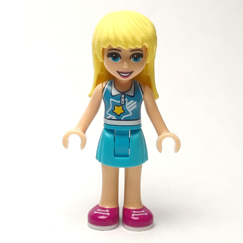 Stephanie — haut azur moyen, jupe azur moyen (Stephanie - Medium Azure Top, Medium Azure Skirt)