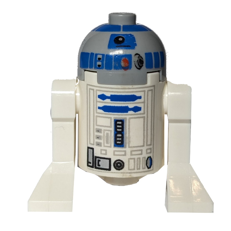 Droïde astromécano, R2-D2, dôme gris bleuté clair (Astromech Droid, R2-D2, Light Bluish Gray Dome)
