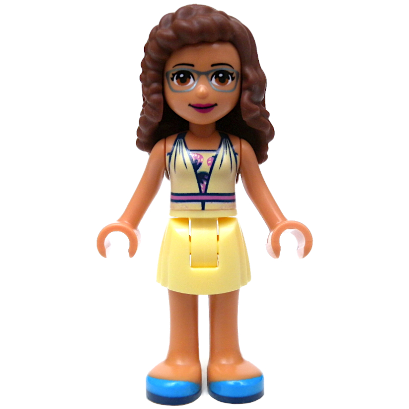 Olivia — haut jaune clair vif, jupe jaune clair vif (Olivia - Bright Light Yellow Top, Bright Light Yellow Skirt)