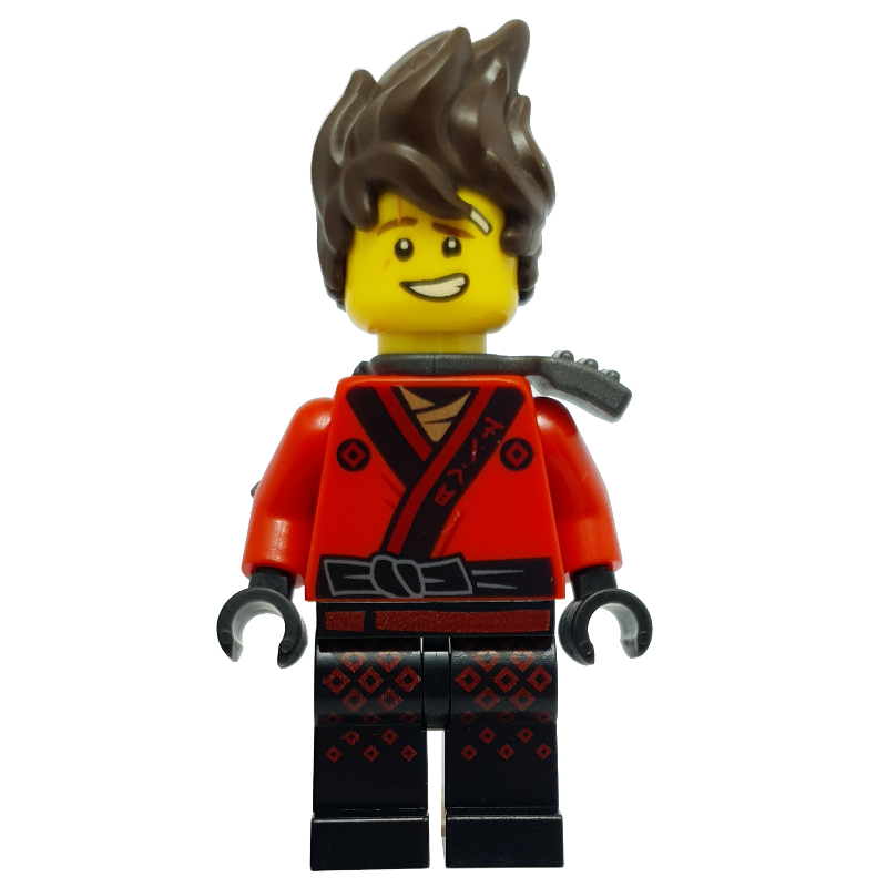 Kai avec armure de cheveux et d'épaules (film LEGO Ninjago) (Kai with Hair and Shoulder Armor (LEGO Ninjago Movie))
