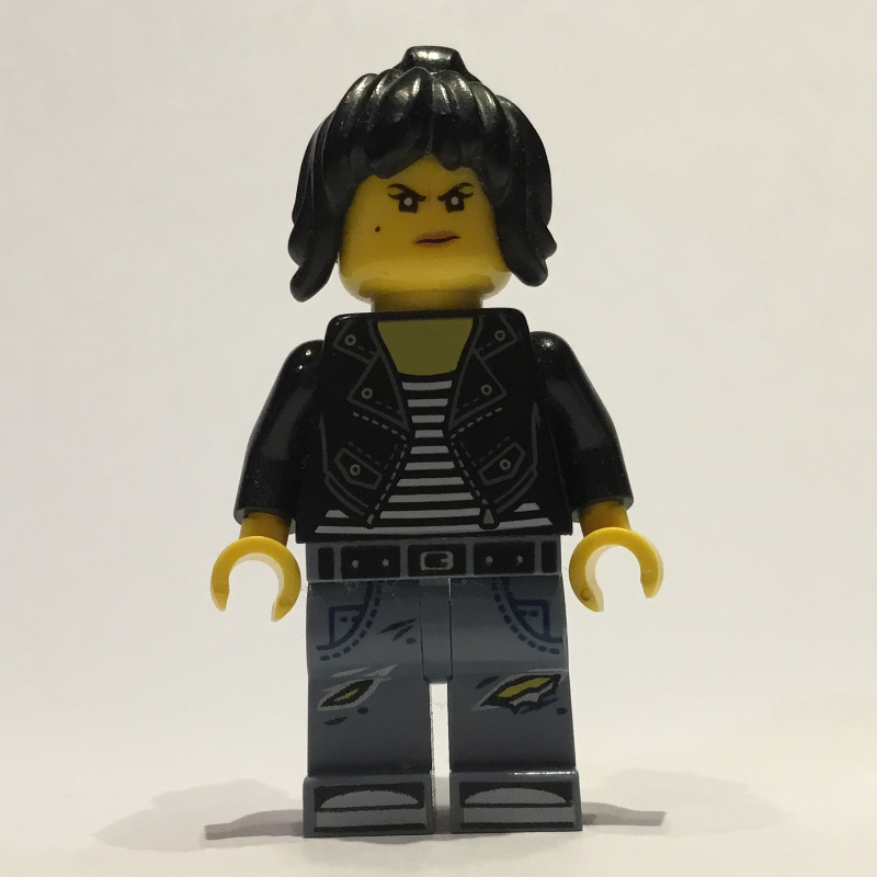 Nya en veste en cuir (Nya in Leather Jacket)