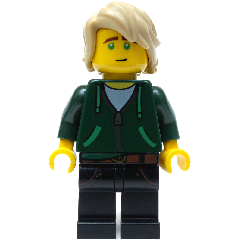 Garmadon Lloyd à capuche vert foncé (Lloyd Garmadon in Dark Green Hoodie)