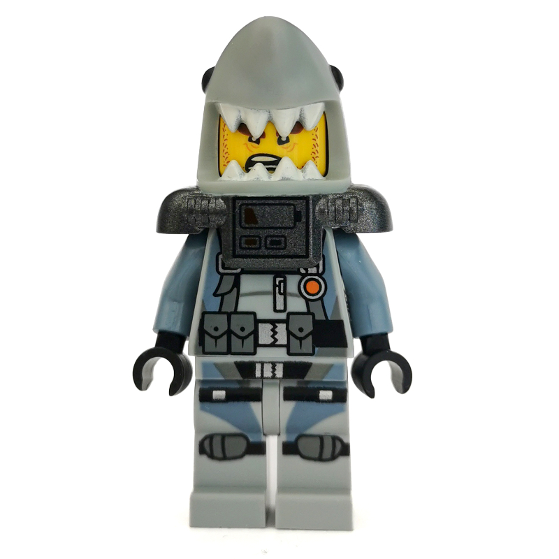 Requin armée grand blanc avec des bouteilles d’air de plongée (Shark Army Great White with Scuba Airtanks)