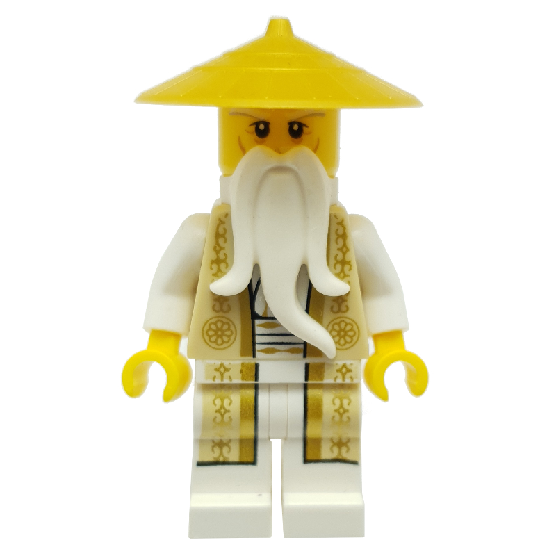 Maître wu avec robe or ornée (Master Wu with Ornate Gold Robe)