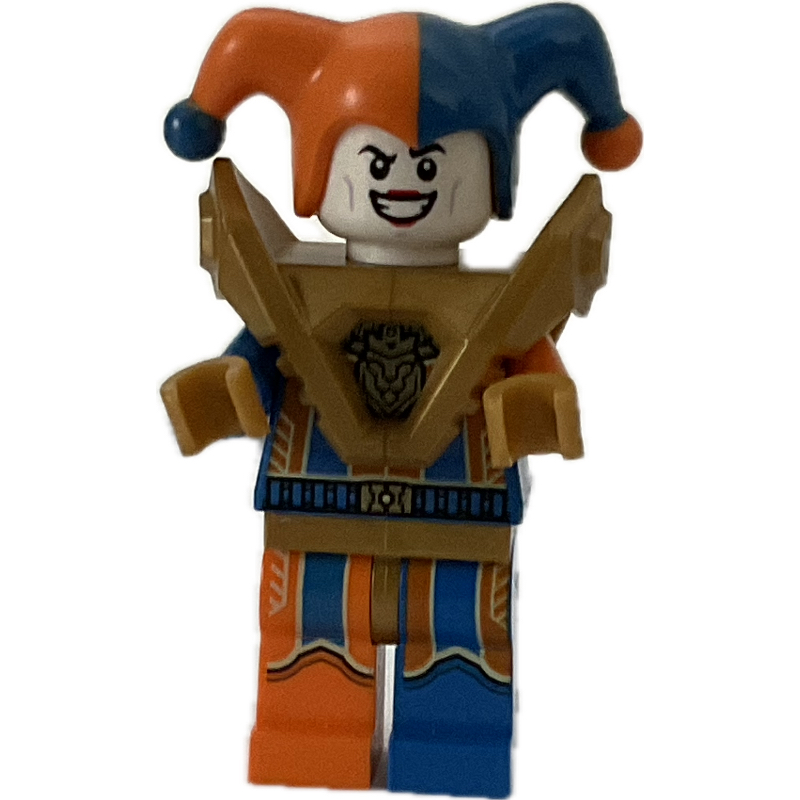 Jestro en tenue orange et bleue (Jestro in Orange and Blue Outfit)