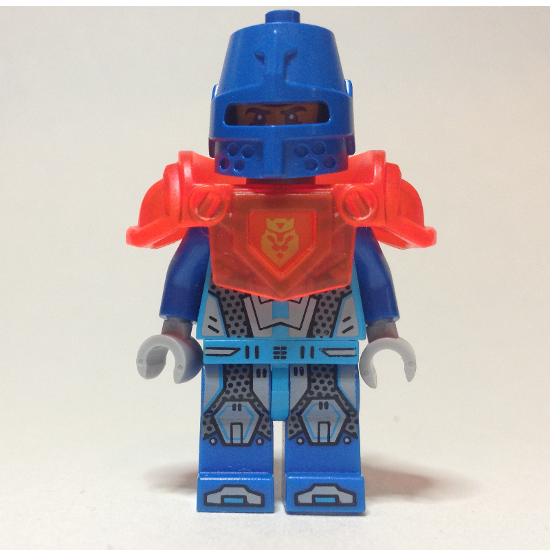 Nexo chevalier soldat avec armure transparent-néon orange (Nexo Knight Soldier with Trans-Neon Orange Armor)