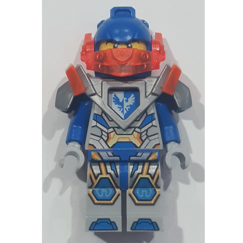 Moorington en Clay avec visière orange · transparent et armure argentée (Clay Moorington with Trans-Orange Visor and Silver Armor)
