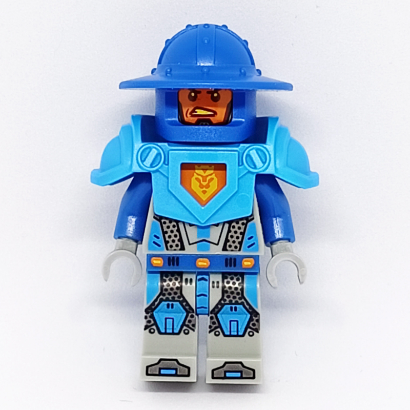 Nexo chevalier soldat avec casque bleu avec bord grand (Nexo Knight Soldier with Blue Helmet with Wide Brim)