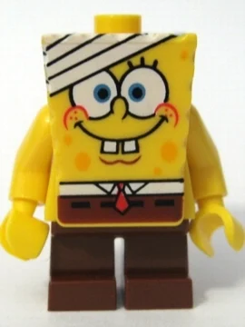 Spongebob pantalons carrés avec des bandages (SpongeBob Squarepants with Bandages)
