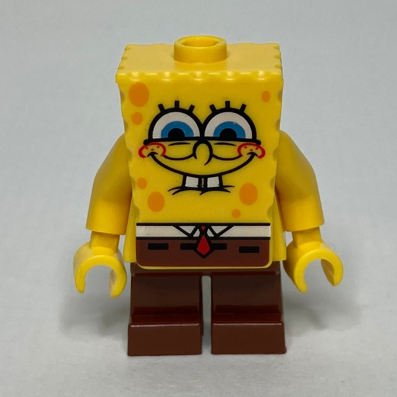 Spongebob pantalons carrés avec le sourire et les joues rouges (SpongeBob Squarepants with Smile and Red Cheeks)