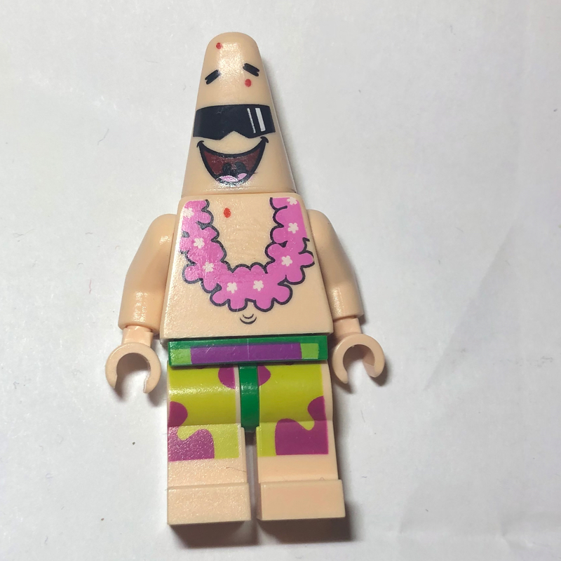 Patrick Star avec lei et lunettes de soleil (Patrick Star with Lei and Sunglasses)