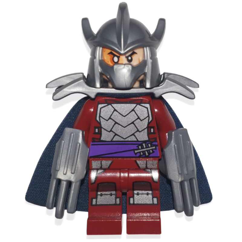 Déchiqueteuse avec cape bleu foncé (Shredder with Dark Blue Cape)