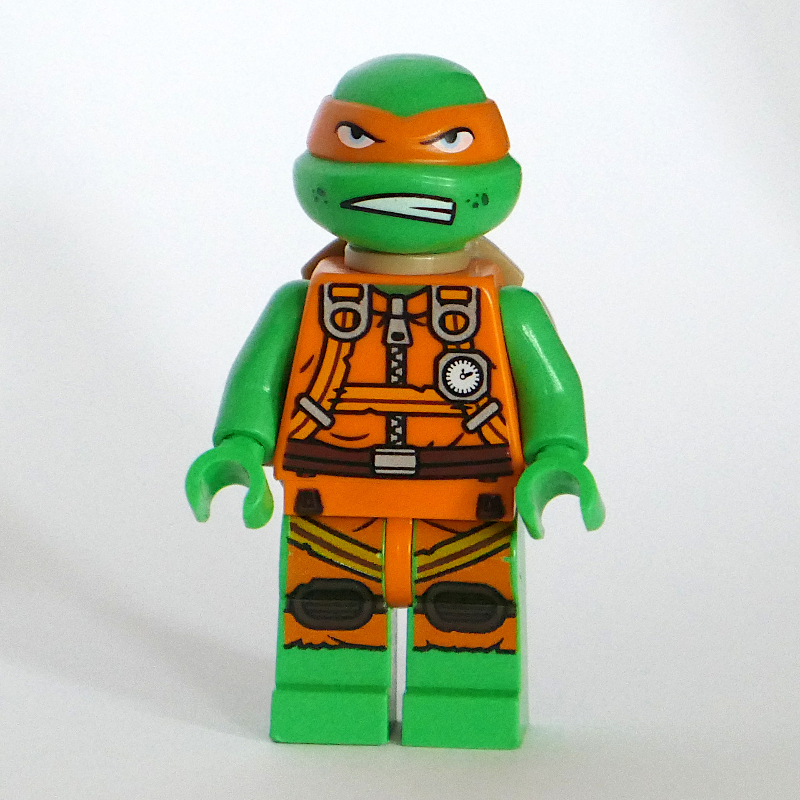 Michelangelo en tenue orange (Michelangelo in Orange Outfit)
