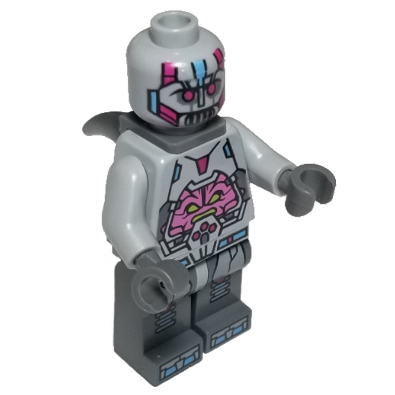 Le kraang avec armure gris bleuté clair et support de cou avec corne (The Kraang with Light Bluish Gray Armor and Neck Bracket with Horn)