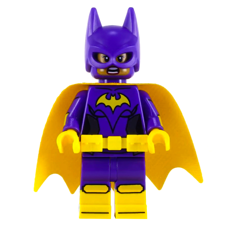 Batgirl, tenue pourpre foncé, cape jaune, cagoule violet foncé (3626cpr2229) (Batgirl, Dark Purple Suit, Yellow Cape, Dark Purple Cowl (3626cpr2229))