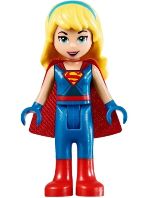 Supergirl avec gants bleus (Supergirl with Blue Gloves)
