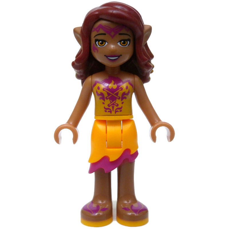 Azari firelancer dans une tenue orange clair (Azari Firedancer in Bright Light Orange Outfit)