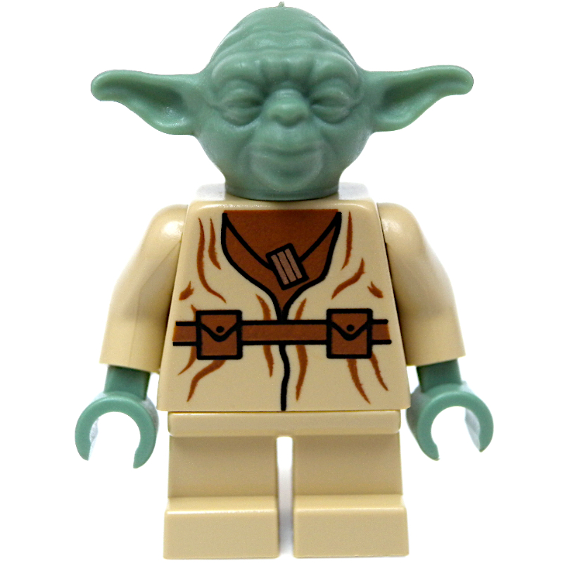Yoda, tête vert sable uni (Yoda, Plain Sand Green Head)