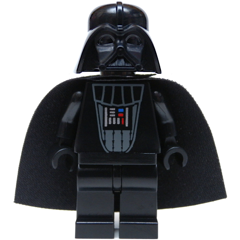 Dark Vador, peau gris bleuté clair, joue droite cicatrisée, sans sourcils (Darth Vader, Light Bluish Gray Skin, Scarred Right Cheek, No Eyebrows)