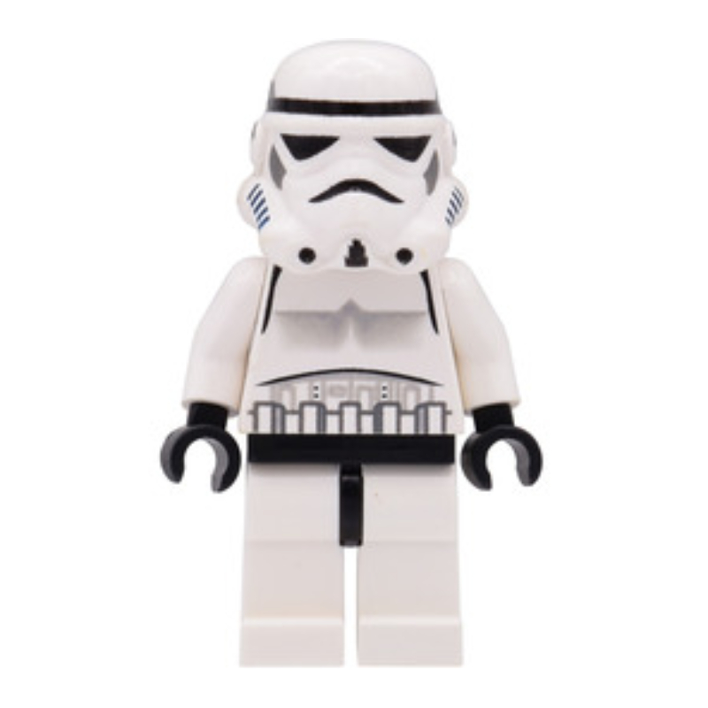 Stormtrooper, tête de nougat clair, évent de nez solide (Stormtrooper, Plain Light Nougat Head, Solid Nose Vent)