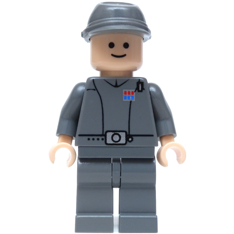 Officier impérial / capitaine / commandant / commandant, uniforme gris bleuté foncé, casquette de cavalerie, yeux noirs (Imperial Officer / Captain / Commandant / Commander, Dark Bluish Gray Uniform, Cavalry Cap, Black Eyes)